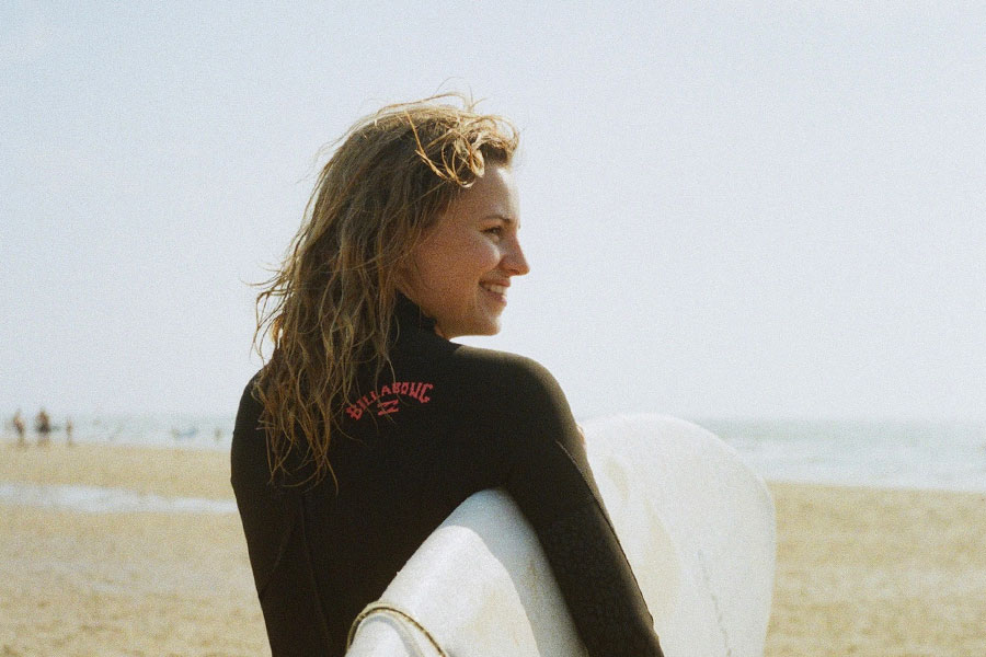 Kathi im Surfcamp in Frankreich