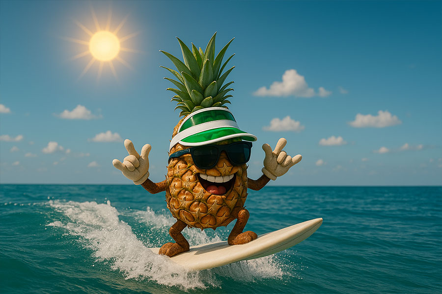 Otis im Surfcamp in Frankreich